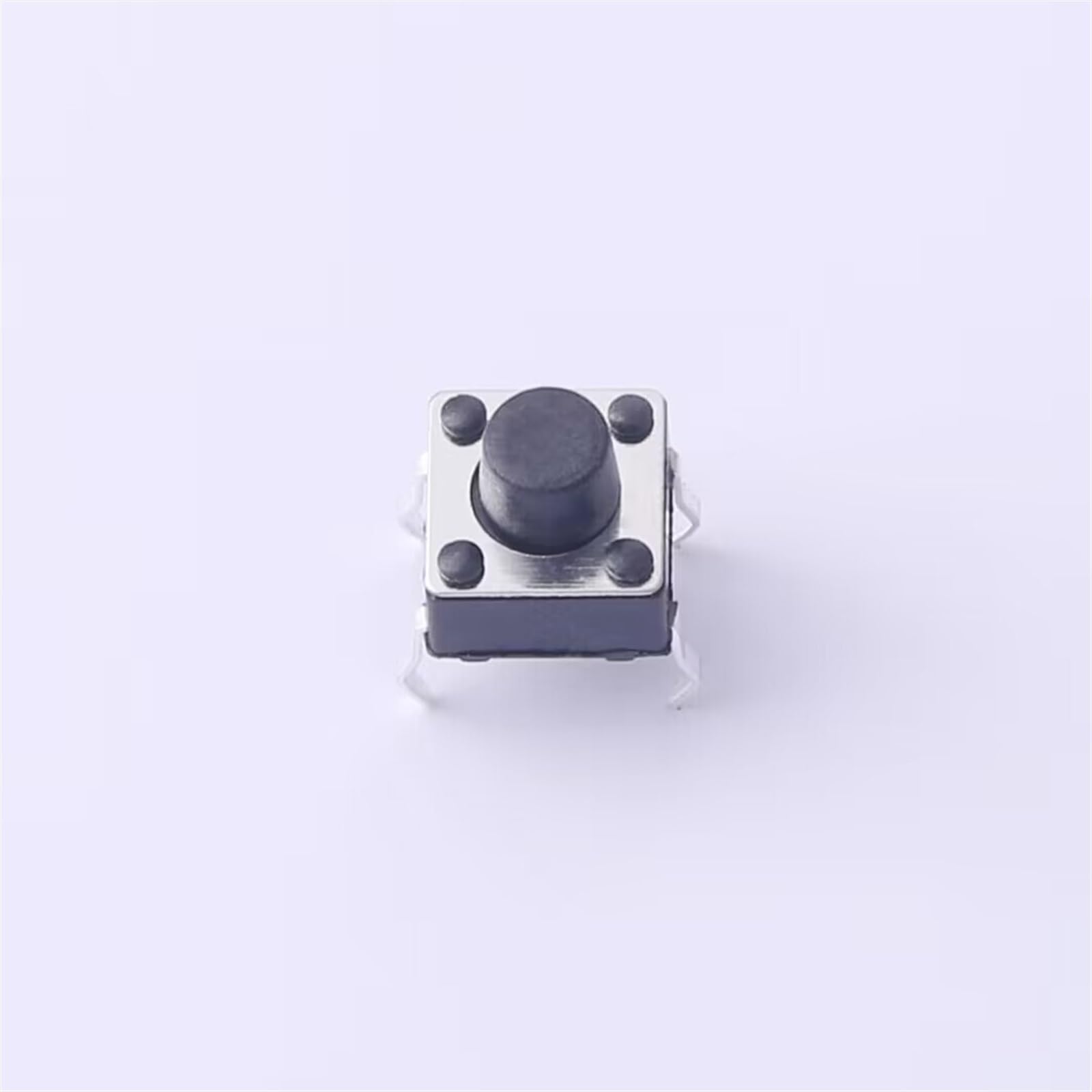 JFQOWCMP 10pcs Black Micro 4pin Tactile Tact Momentary Switch 6x6x6mm Reset Through-Hole Force 260gf Push Button Toy Switch Cap