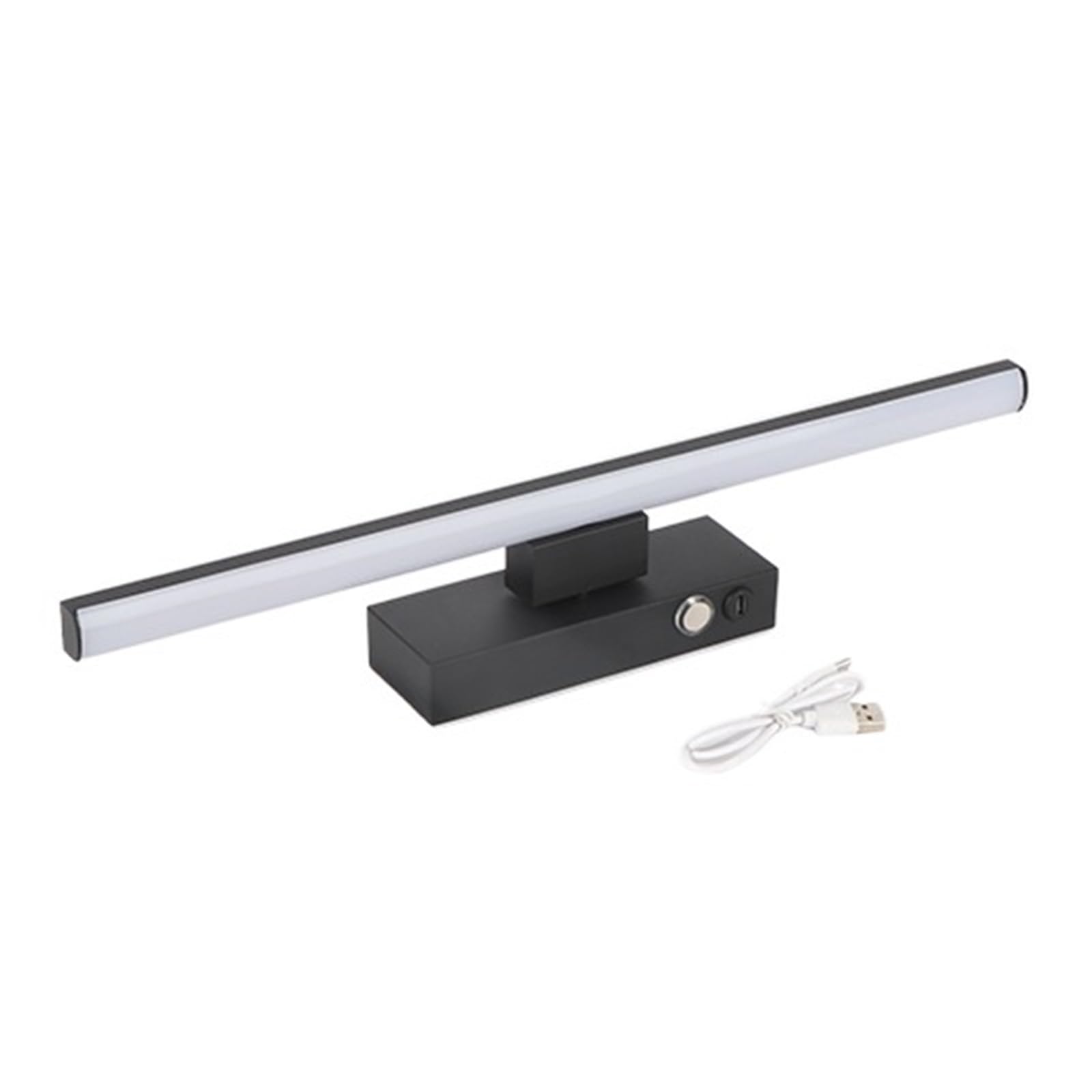 Luci Esposizione Per Quadri Lampada Da Parete A LED Con Batteria Ricaricabile E Interruttore Touch, Dimmerabile, Da Comodino, In Alluminio E Ferro, Tipo C, Luce Notturna(Black,Length 50cm)
