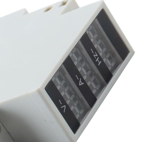 Voyoo 3-Phasen-Amperemeter, Digitalanzeige, hochpräzises DIN-Schienen-Amperemeter mit großem Messbereich, AC80-500V 1-100A