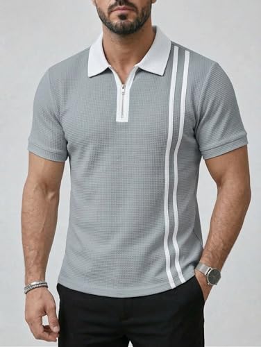 Image of JVX Men Polo T Shirt || Waffle Polo T Shirt for Men || Regular Fit Knitted Tshirt for Man || Coller T-Shirt (Available in Plus Size, Also Available in Combo Packs) (MRT-224)
