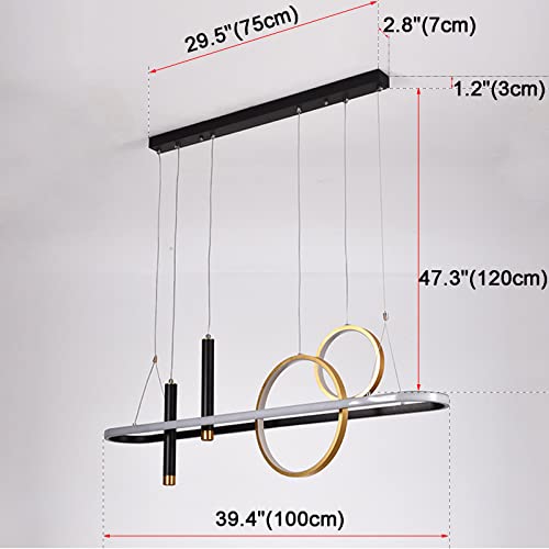 Lustre LED chic pour illuminer l'îlot de cuisine et les repas - 6