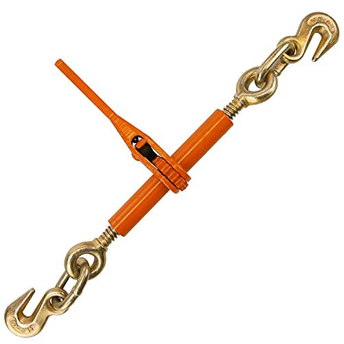 Image of VULCAN Load Binder with 2 Grab Hooks - Ratchet Style - 5 Pack - 2,600 Pound Safe Working Load
