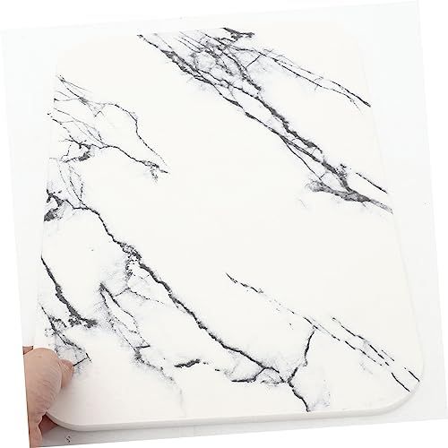 Tapis de bain super absorbant cuisine antidérapant lavable marbre Zerodeko - 4