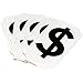 Brady 5050 Series Number and Letter Labels, Pack of 10 Labels, Black,