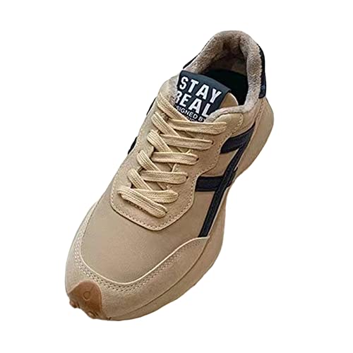 UGPLM Sapatos casuais femininos tênis femininos sapatos de caminhada leve antiderrapante couro PU pa