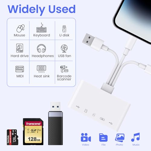 5 in 1 Memory Card Reader USB OTG Adapter and SD for iPhone iPad Mac USB C and USB A - image 7