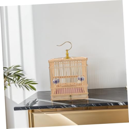 Cage à oiseaux rectangulaire UKCOCO pour chardonnerets et petits oiseaux