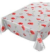 Nappe En Toile Cirée Lavable - Ovale - 140 X 160 Cm - Bords Découpés