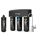 Waterdrop TSB-CM Under Sink Water Filter System Reduce Chloramine for CA, FL and Washington, D.C., NSF/ANSI 42 Certified Element, Reduces Chloramine, Chlorine-Bundle