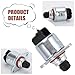 Cuymoap 2 PCS Car Throttle Position Sensor and Idle Air Control Valve, Plug and Play Control Valve Retrofit Assembly, OEM# 17113625 17113598, Compatible with Chevy Buick (Silver & Black)