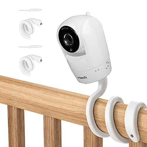 Baby Monitor Mount Anbage Baby Camera Holder Flexible Twist Mount Compatible with Vtech Monitor VM901, Vtech Monitor VM919, Attached for Crib, Shelves or Other Places (2 Packs)