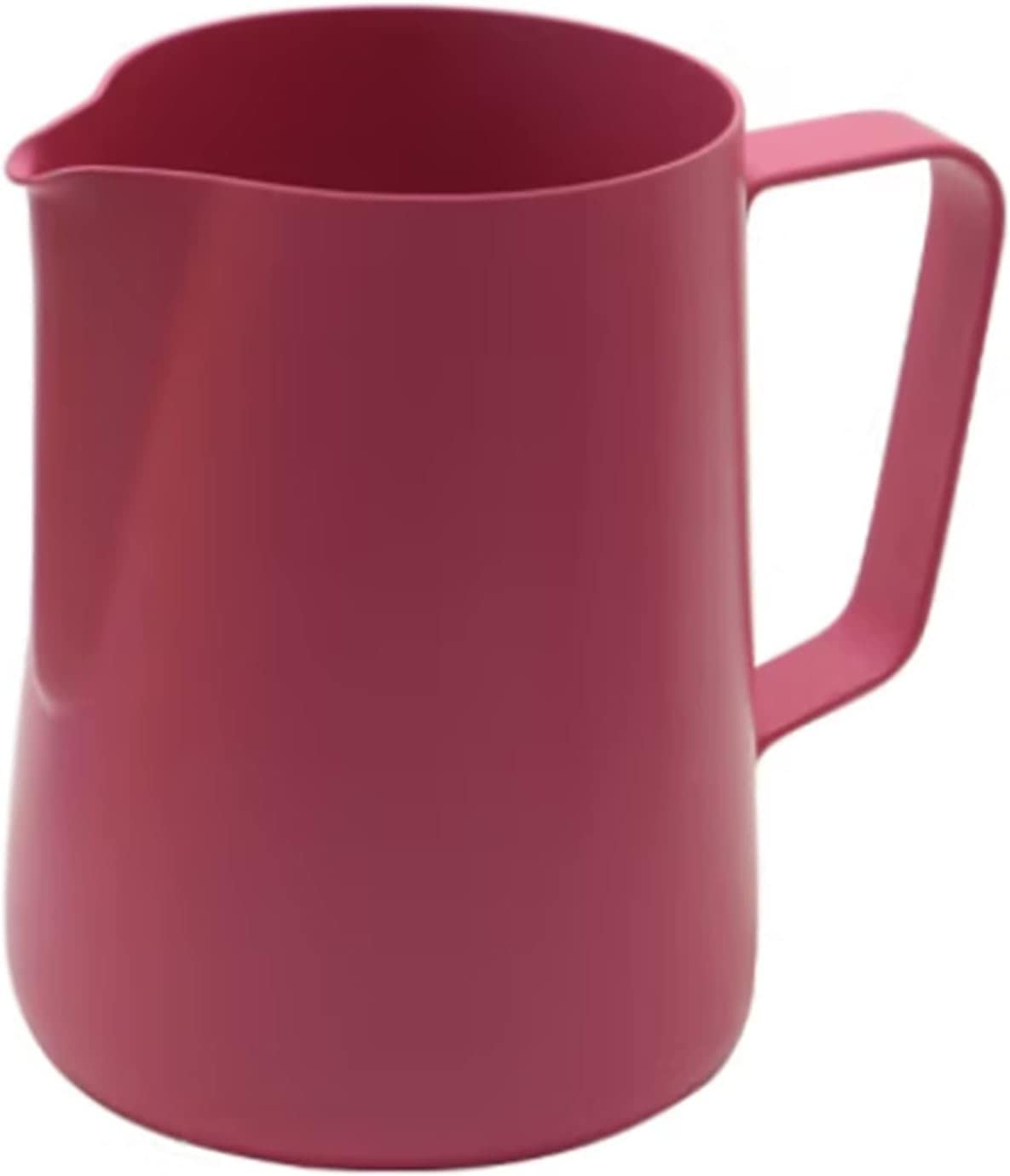 Dzbanek do spieniania mleka, Dzbanek do spieniania mleka, dzbanek, kubek w kształcie kwiatu, fantazyjny, kawa, wytłoczona końcówka, spieniacz, 600 ml(Rood)