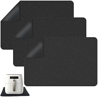 Advantez Heat Resistant Mat for Air Fryer, 3 Pcs Kitchen Appliance Sliders and Non-slip Mat, Reusable Kitchen Countertop Protector Mat for Air Fryer Stand Mixer Coffee Maker Toaster Microwave