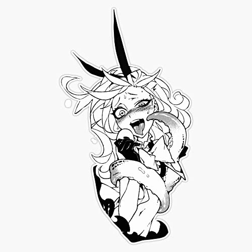 Ahegao Sexy Girl Sticker Vinyl Waterproof Sticker Decal Car Laptop Wall Window Bumper Sticker 5'