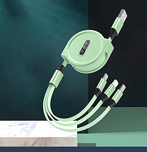 Gilary Multi Charging Cable, 3 in 1 Nylon Braided Fast Charging Cable for iPhone Micro USB Type C Mobile Phone | Colour may vary | (B08LKS3LSP) Amazon Price History, Amazon Price Tracker