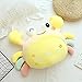 LZHsport Poupée Crabe Aquarium Crabe Poilu en Peluche avec Pinces poupée Crabe, Jaune