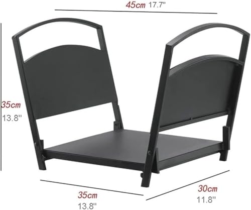 Stock de bois propre grâce au range-bûches intérieur robuste de salon