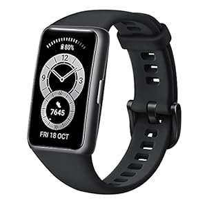 HUAWEI Band 6, 1,47 inch OLED-display, 96 trainingsmodi, tot 2 weken batterijduur, proactieve gezondheidsmonitor, 5ATM…