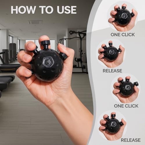 Image of Hand Grip Strengthener,Ultimate Finger Exerciser Strength Trainer Exercise Ball Hand Strengthener Hand Balls Workout Equipment for Men & Women Multicolour
