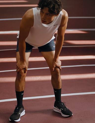 Nike Men's Downshifter 13 Road Running Shoes, Black/White-Dark Smoke Grey, 13 Extra Wide