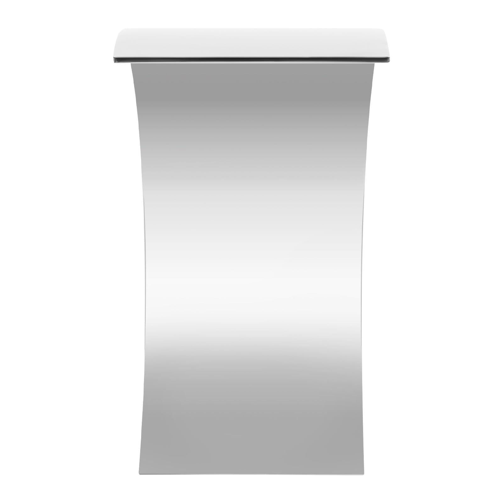 Fontana in acciaio inox per piscina a cascata, 60 x 30 cm, adatta per laghetti da giardino, stagni o piscine, per un effetto decorativo