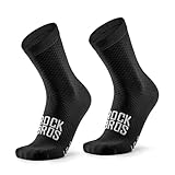 [ROCKBROS] ROAD TO SKY サイクルソックス 薄手 自転車靴下 通気性 吸汗速乾 ロードバイクソックス すね丈 サイクリング スポーツソックス メンズ レディース