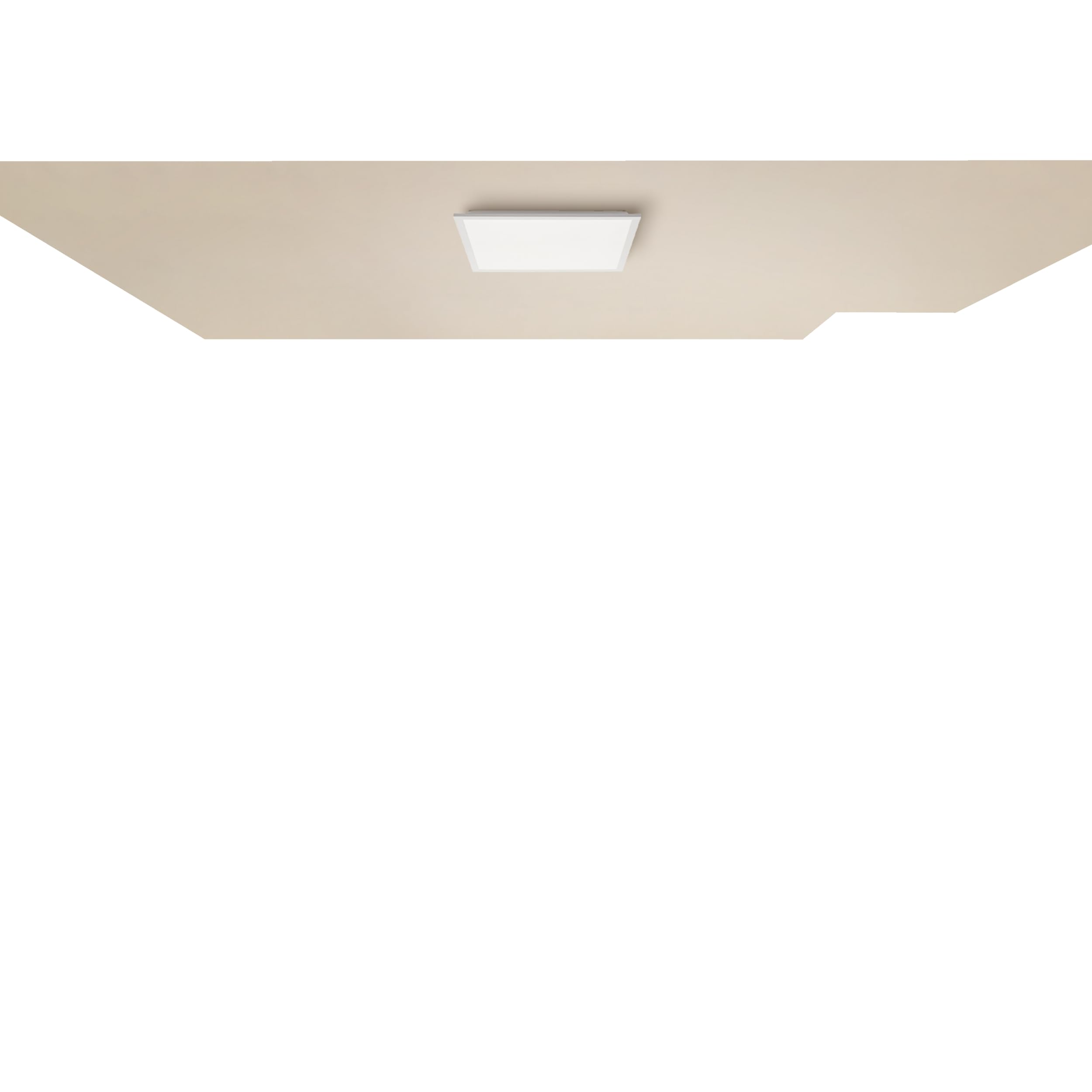 Lightbox Basic LED pannello a superficie | 45 x 45 cm | pannello a parete e | Pannello da soffitto a LED, 45x45 cm, 2800 lm, 4000 K, alluminio, bianco