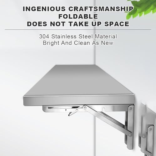 Conception pliante de table murale inox pour gagner de l'espace - 4