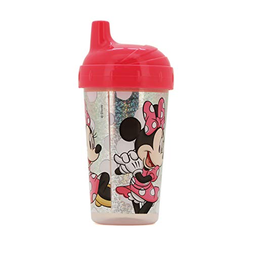 Cudlie Disney Baby Girl 2 Pack 10 Oz Hard Spout Sippy Cup For Toddler, Glitz Minne #TOP5