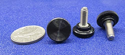 18-8 SS Plastic Head Knurled Thumb Screws FT 1/4-28 x .625" Length, 10 Pack