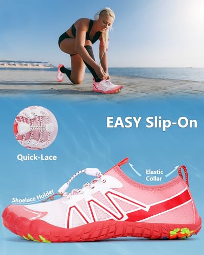 Image of Water Shoes for Women Men Quick-Dry Barefoot Shoes Breathable Aqua Socks for Swim Beach River Pool Lake Hiking Surfing Kayaking