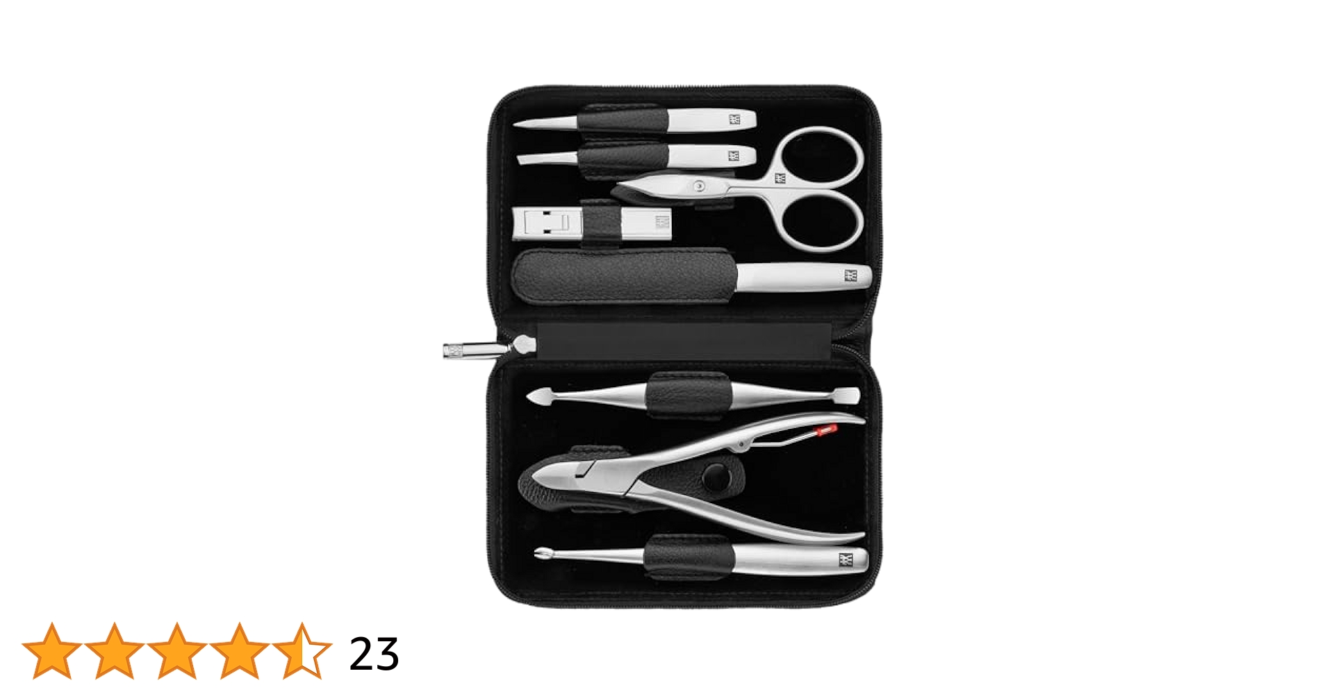 ZWILLING TWINOX ネイルケア ツールセット HENCKELS ZWILLING Premium 8-Piece Manicure Set with Leather Case