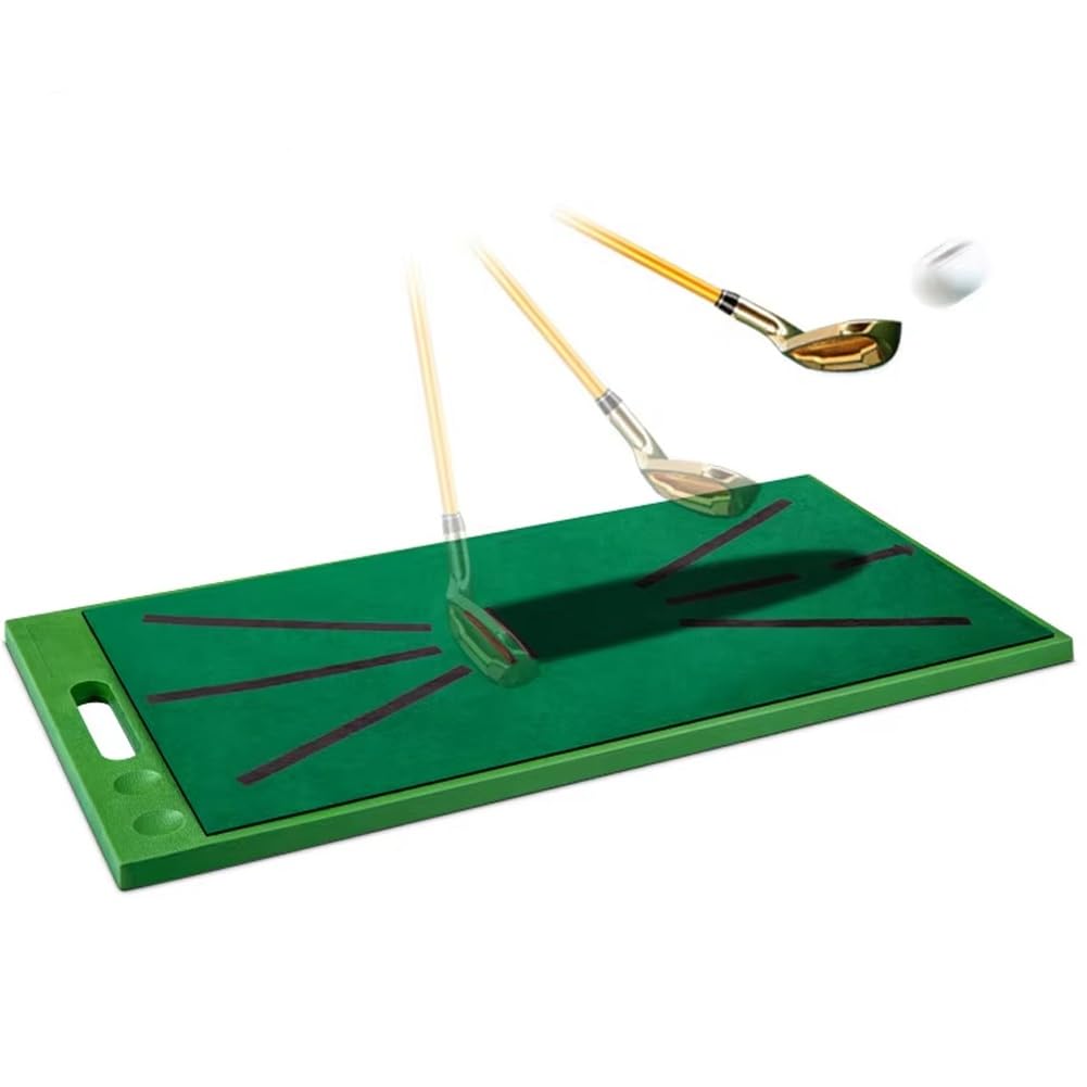 Tapis d'entraînement de golf pour analyser sa trajectoire de swing dans le salon ou au bureau