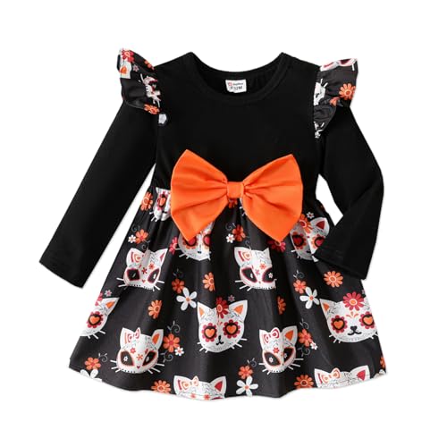 Image of PATPAT Baby Girl Dress Newborn Infant Girls Dress Long Sleeve Dress