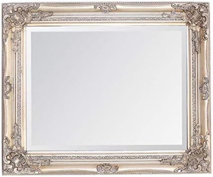 Select Mirrors Rhone Wall Mirror  French Vintage, Antique Baroque Style - 50cm x 60cm (Antique Champagne)