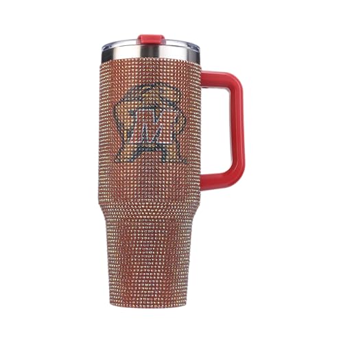 Image of The Memory Company Officially Licensed 40oz TC Bling Game Day Tumbler with Vintage Logo, University of Maryland, College Park