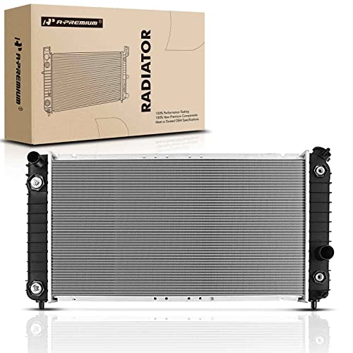 A-Premium Engine Coolant Radiator Assembly with Transmission & Engine Oil Cooler Compatible with Chevy Blazer, S10 & GMC Jimmy, Sonoma & Isuzu Hombre & Oldsmobile Bravada 4.3L, Automatic Transmission