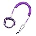 MYCENSE Surfboard Leash 5mm Coiled Spring Leg Foot Rope Elastic TPU with Foot Loop Paddle Board Strap for SUP Surfboard All Water Sport Surfboard, Violet