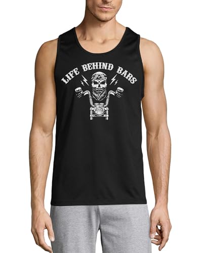Débardeur en coton pour homme noir anti-irritation doux pour peaux sensibles