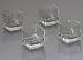 2" Square Clear Glass Votive Candle Holders (1 Dozen)