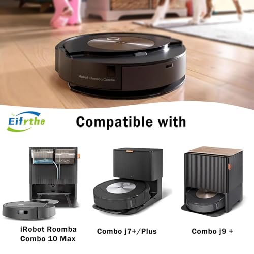 Image of 32 Pack Replacement Parts Kit Compatible with iRobot Roomba Combo j7+ Plus, Combo j9+,Combo 10 Max Vacuum, Includes 2 set Roller Brushes, 6 Mop Pads, 6 HEPA Filters, 8 Side Brushes, 6 Dust Bags