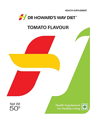 Image of Dr Howard's Way Diet | Total Food Replacement | Tomato Soup For Weight Loss & Management | Healthy Meal Replacement | Essential 13 Vitamins & 14 Minerals | Less than 200 Calories Per Meal Pack | For Men & Women | 50Gm (Vegetarian)
