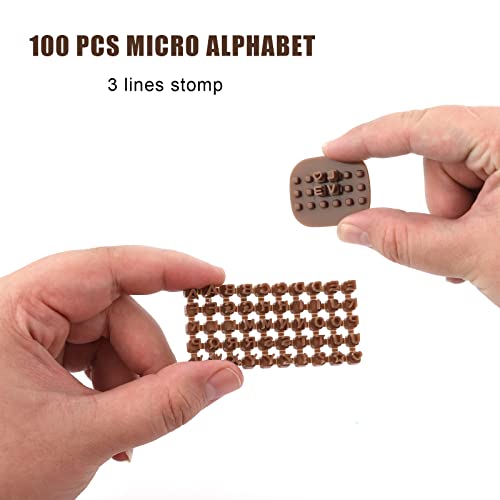 AIEX Letters Stamps for Clay Polymer Clay Tools Clay Pottery Stamps in Small Letters for Cookie Stamp DIY Craft - Image 2