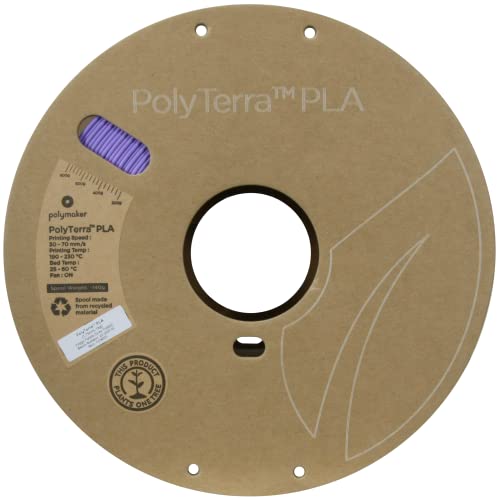 Image of Polymaker Dual Color Matte PLA Filament 1.75mm Grey-Purple, Coextrusion 3D Printer Filament 1kg - Experience Unique Dichromatic Matte Finish with PolyTerra (+ /- 0.03mm)