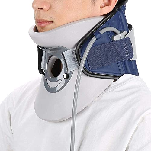 CukUJH Cervical Traction Brace Neck Protection Device with Adjustable Cervical Height Soft and Comfortable Pain Relief for Neck