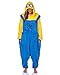 Minions Union Suit Bob Design Adult Kigurumi Costume Pajamas Loungewear (Bob, Small/Medium)