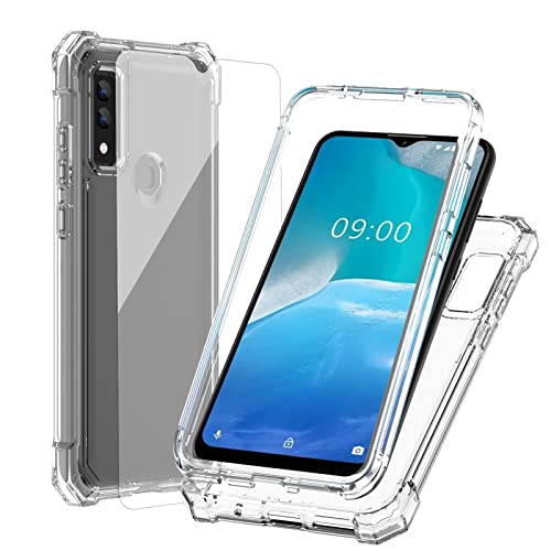 Ailiber Case for AT&T Maestro 3, ATT Prepaid Maestro 3 4G LTE(U626AA) Phone Case with Screen Protector, 2 Layer Protection, Shockproof Corners TPU Bumper, Heavy Duty Cover for AT&T Maestro 3-Clear