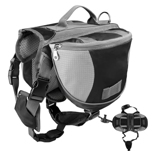 Sac de promenade pour chien haut de gamme et harnais de randonnée grand confort