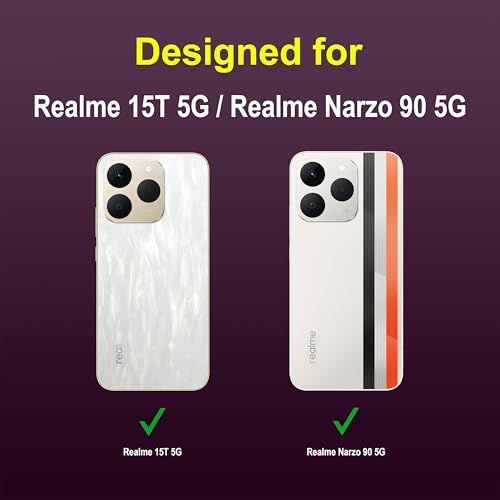 Image of amazon basics Back Case Cover for Realme 15T 5G | Compatible for Realme 15T 5G Back Cover | Liquid Silicon Magic Case with Camera Protection | Lavender