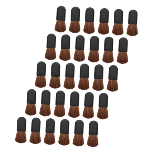 MOTHNUR 30 piezas Brochas Maquillaje Base y Colorete Portátiles con Mango Ergonómico Cerdas Suaves para Aplicación Suave y Multifuncional para Retoques y Viaje